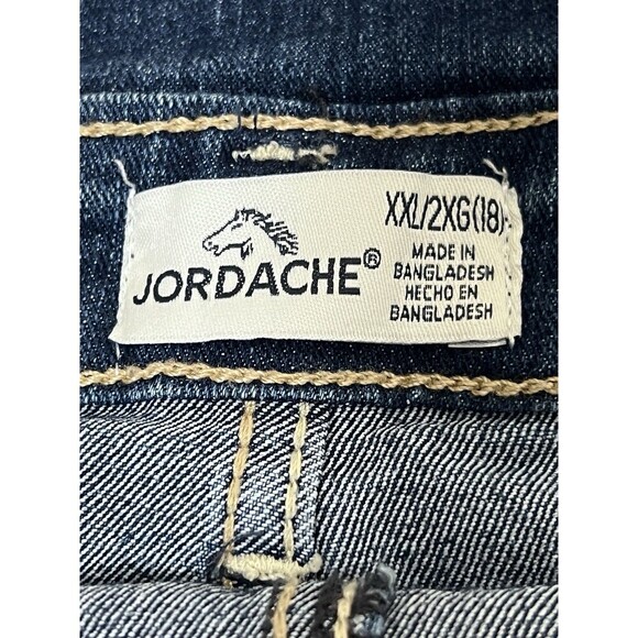 Jordache Girls Fringe Hem Shortalls With Science Themed Patches Size‎ XXL 18 - Picture 6 of 11